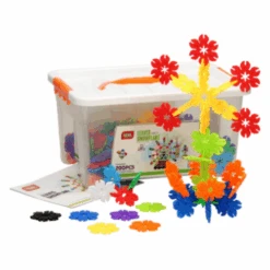 Bouwspeelgoed - Bouwrietjes In Opbergbox: Bloem, 200 St.