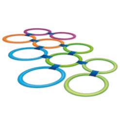 Buitenspeelgoed - Hinkelringen Set Van 10 Incl. 10 Koppelstukken