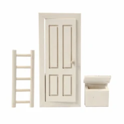 Creativ Company Creativ Company Kabouterdeurtjes - Houten Kabouterdeurtje Set Van Deur, Trap En Brievenbus (mini)