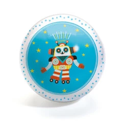 Djeco Buitenspeelgoed - Bal 12cm Robots (funky Robots)