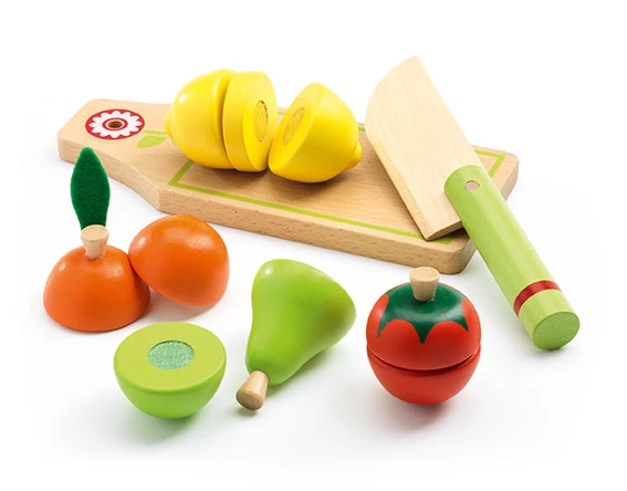Djeco Djeco Keuken, Accessoires - Snijfruit En -groente, 3+ 1 Djeco Djeco Keuken, Accessoires - Snijfruit En -groente, 3+