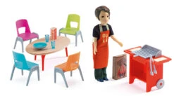 Djeco Djeco Poppenhuis- Doll's Houses BBQ + Accessories