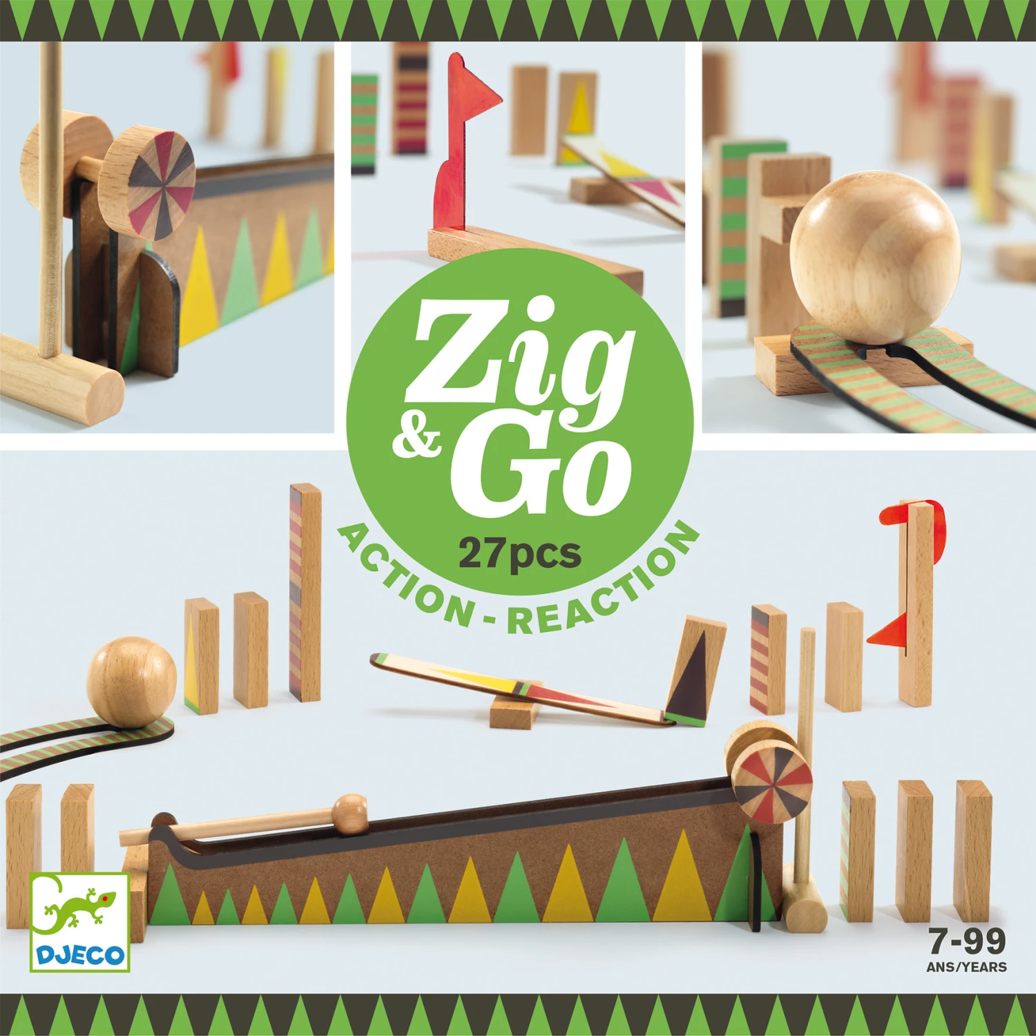 Djeco Djeco Speelgoed - Construction Zig & Go 27 Delig, 7+ 2 Djeco Djeco Speelgoed - Construction Zig & Go 27 Delig, 7+ - Afbeelding 2