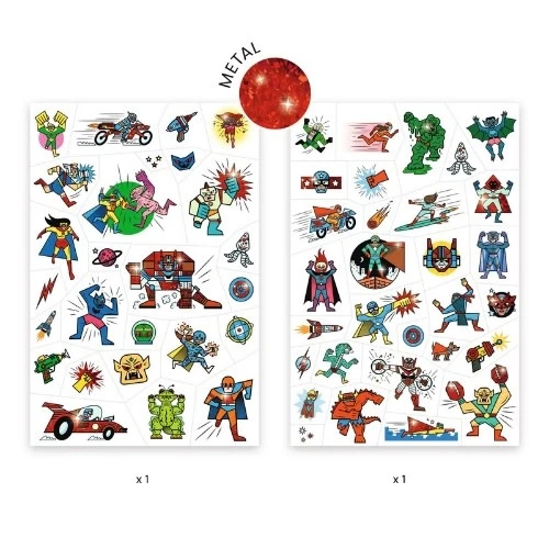 Djeco Tattoo's - Heroes Vs Villains 2 Djeco Tattoo's - Heroes Vs Villains - Afbeelding 2