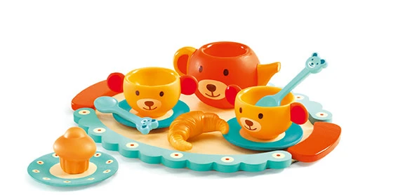 Djeco Theeservies Teddy's Party 1 Djeco Theeservies Teddy's Party