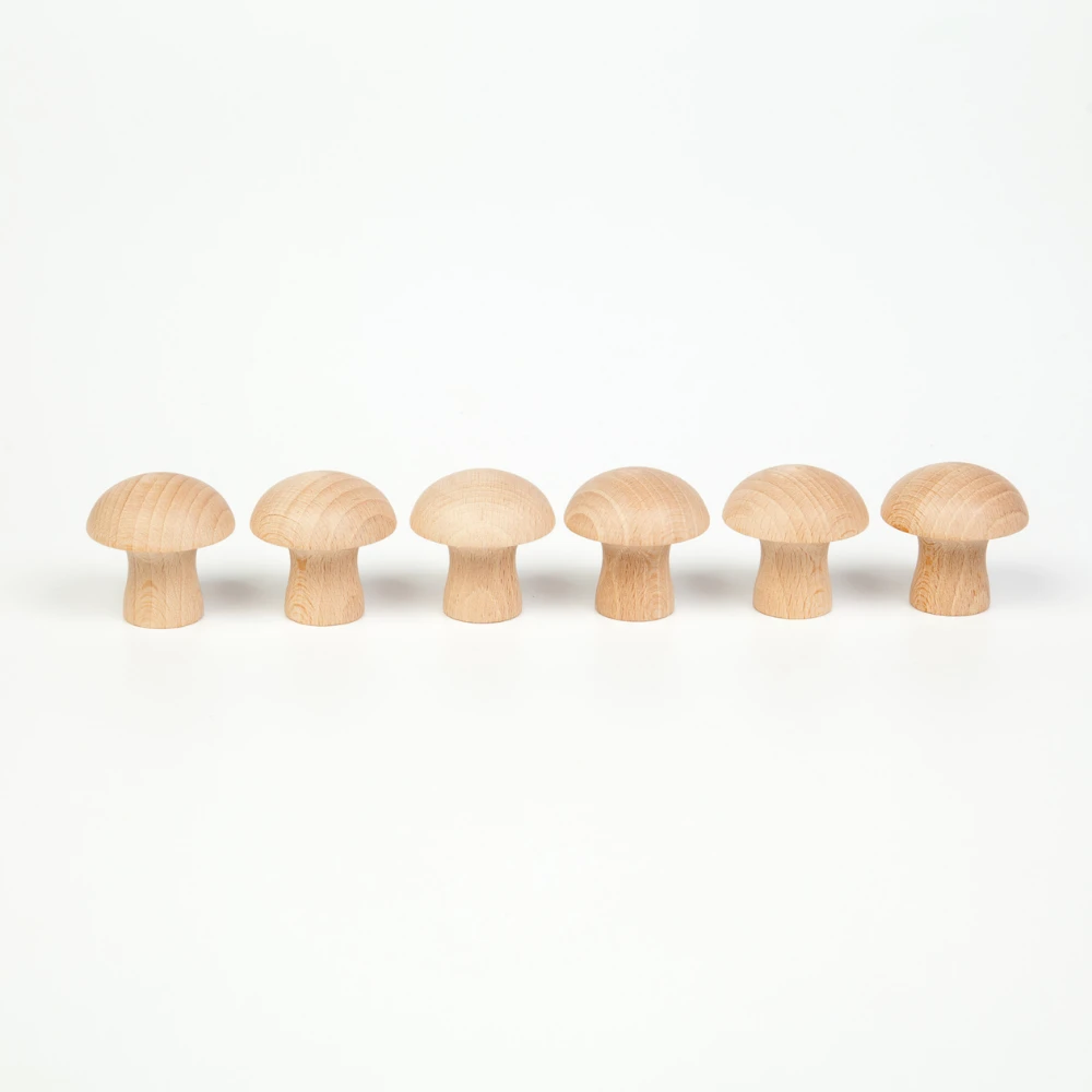 Grapat Grapat Loose Parts: Houten Paddenstoelen, 6st. (Mushrooms) 1 Grapat Grapat Loose Parts: Houten Paddenstoelen, 6st. (Mushrooms)