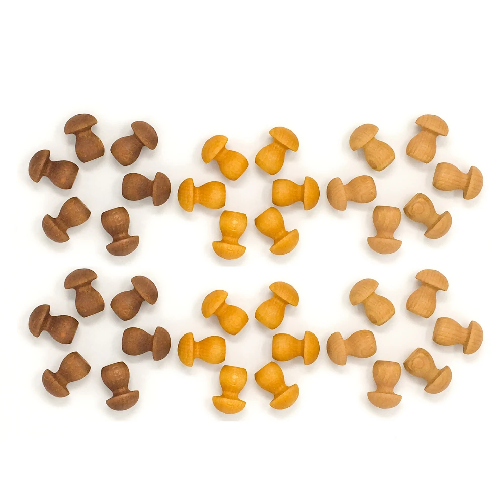 Grapat Grapat Loose Parts: Houten Paddenstoeltjes Bruin, 36 St. (Mandala Little Mushroom) 2 Grapat Grapat Loose Parts: Houten Paddenstoeltjes Bruin, 36 St. (Mandala Little Mushroom) - Afbeelding 2
