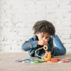 Grapat Grapat Loose Parts: Houten Regenboogringen, 6 Sets (Nest Rings) -Speelwereld Aanbiedingen Winkel grapat grapat loose parts houten regenboogringen 6 5