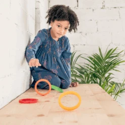Grapat Grapat Loose Parts: Houten Regenboogringen, 6 Sets (Nest Rings) -Speelwereld Aanbiedingen Winkel grapat grapat loose parts houten regenboogringen 6 7