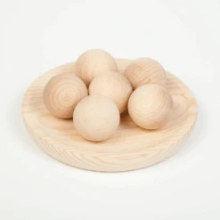 Grapat Houten Ballen Naturel, 6st. (Balls X 6)