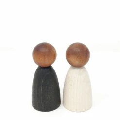 Speelwereld Aanbiedingen Winkel -Speelwereld Aanbiedingen Winkel grapat houten poppetjes volwassen donker 2st nins 1