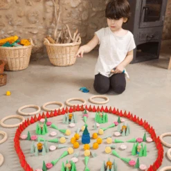 Grapat Houten Vuren Rood, 36st. (Mandala Fire) -Speelwereld Aanbiedingen Winkel grapat houten vuren rood 36st mandala fire 2