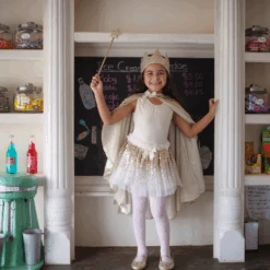 Great Pretenders Verkleedkleding - Set Gracious Gold Sequins (4-6 Jaar) -Speelwereld Aanbiedingen Winkel great pretenders verkleedkleding set gracious gold 5