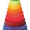 Grimms Houten Speelgoed - Stapeltoren 11-delig, 22cm (Conical Tower)