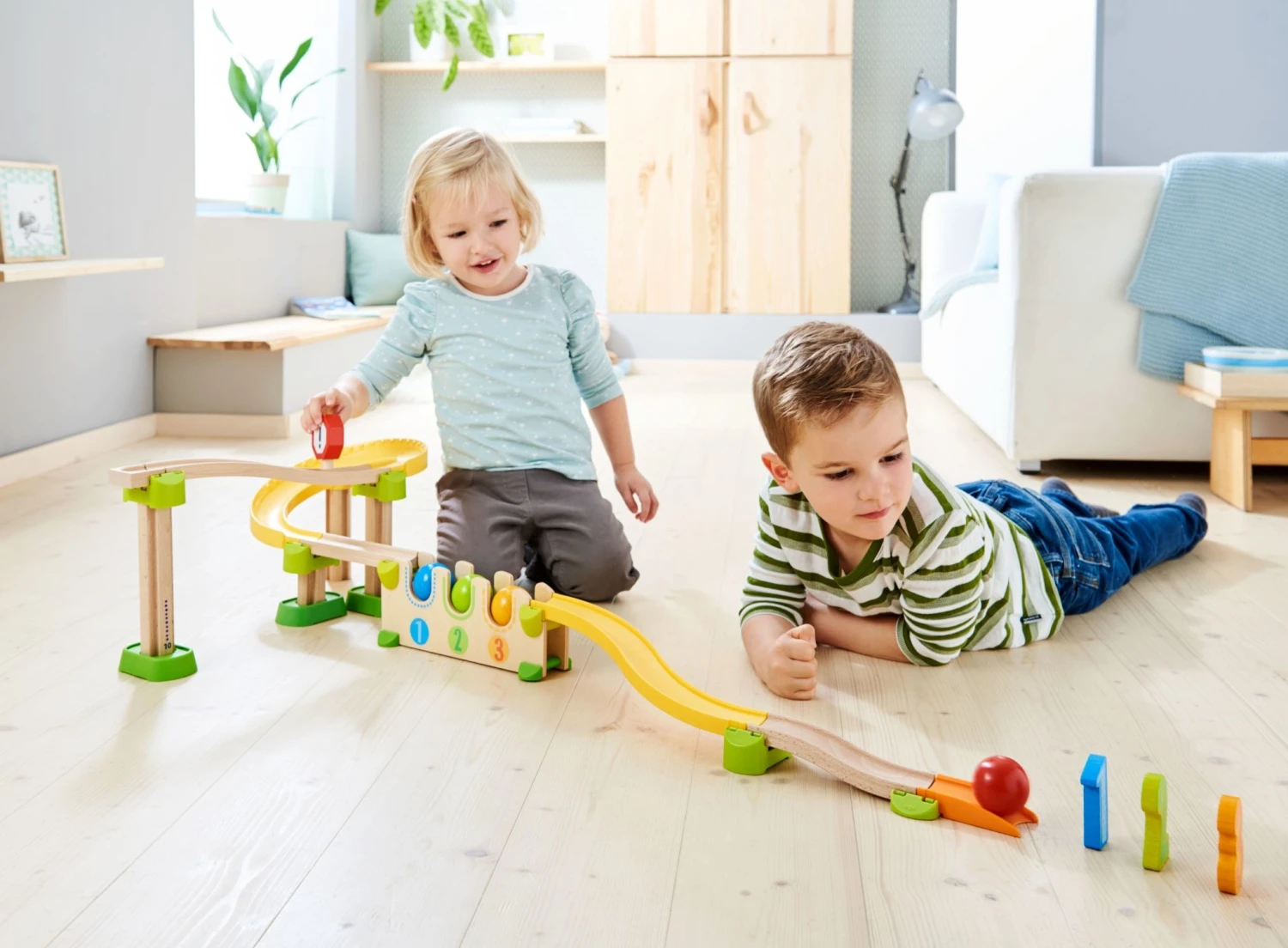 HABA (UA) Küllerbu Knikkerbaan - Basisdoos Knikkerbaan Getallen- En Kleurenrally 2 HABA (UA) Küllerbu Knikkerbaan - Basisdoos Knikkerbaan Getallen- En Kleurenrally - Afbeelding 2