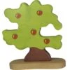 Holztiger Bosdieren: appelboom voor vogels 20x2x20cm, Hout