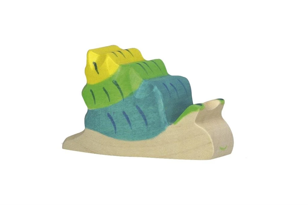 Holztiger Bosdieren: slak 7x2x4cm, hout 1 Holztiger Bosdieren: slak 7x2x4cm, hout