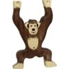 Holztiger Wildernis: chimpansee staand 9x2x13cm, hout
