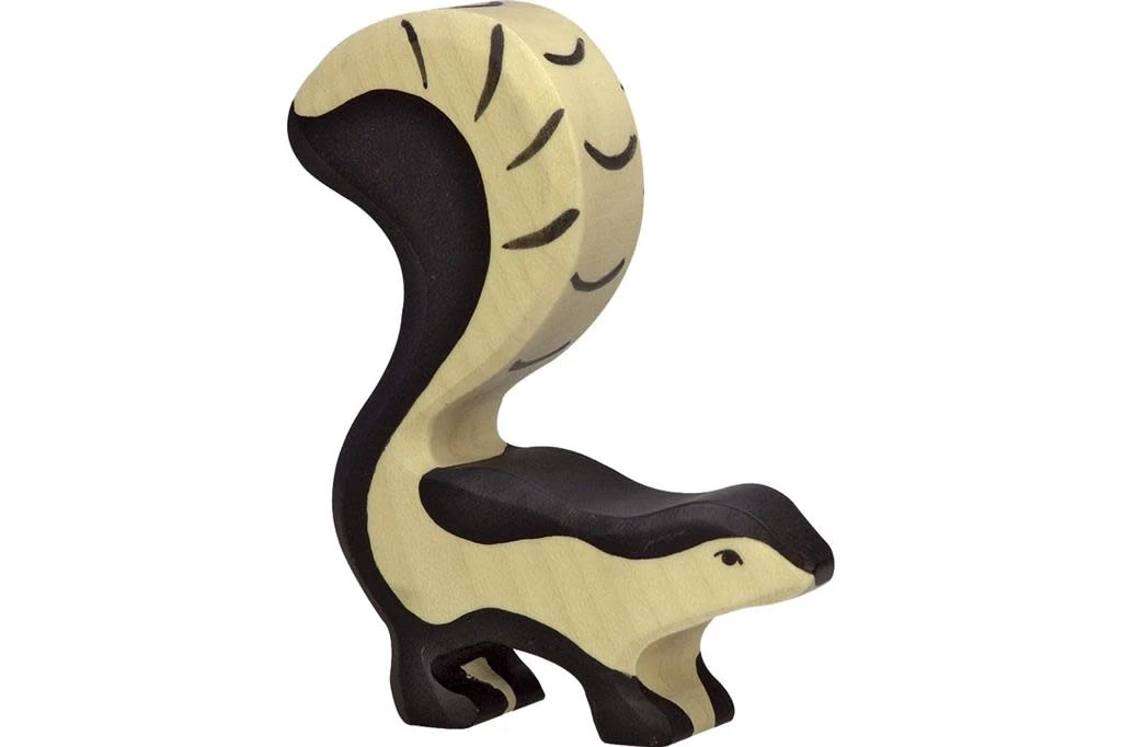 Holztiger Wildernis: stinkdier 9x2x11cm, hout 1 Holztiger Wildernis: stinkdier 9x2x11cm, hout