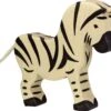 Holztiger Wildernis: zebra 15x3x14cm, hout