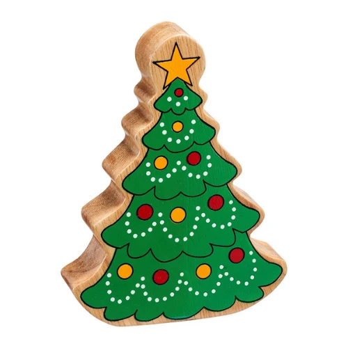 Houten Speelgoed - Houten Kerstboom, 12,5cm (groot) 1 Houten Speelgoed - Houten Kerstboom, 12,5cm (groot)