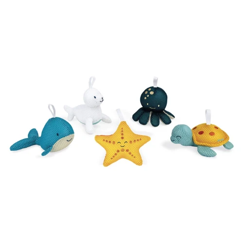 Janod Badspeelgoed - Badvriendjes Spons, Assorti 1 Janod Badspeelgoed - Badvriendjes Spons, Assorti