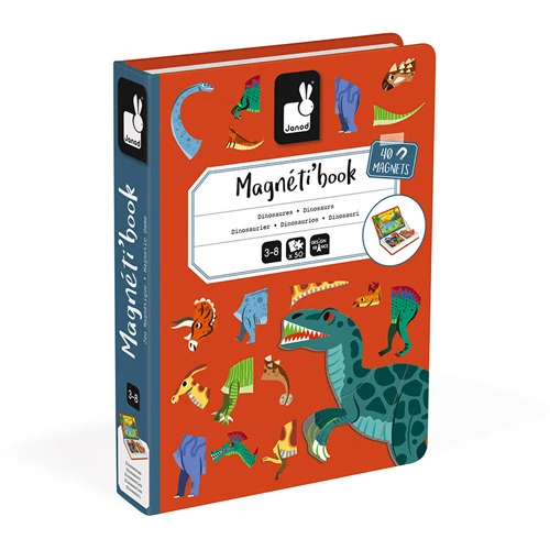 Janod Speelgoed, Magneetboek - Dinosaurus (Magnetibook) 1 Janod Speelgoed, Magneetboek - Dinosaurus (Magnetibook)