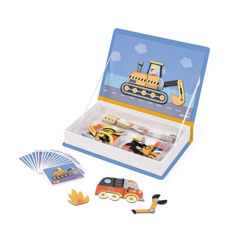 Janod Speelgoed, Magneetboek - Racers (Magnetibook) 2 Janod Speelgoed, Magneetboek - Racers (Magnetibook) - Afbeelding 2