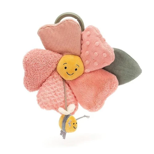Jellycat Babyspeelgoed - Activiteiten Knuffel Fleury Petunia Activity Toy, 20cm 1 Jellycat Babyspeelgoed - Activiteiten Knuffel Fleury Petunia Activity Toy, 20cm