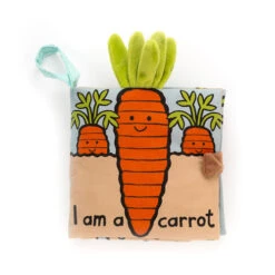 Jellycat Jellycat Babyspeelgoed - Stoffen Babyboekje Carrot , 16cm