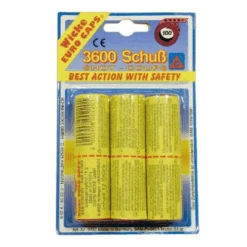 Klappertjes Pistool, Accessoires - Klappertjes/Amorces, 100 Schots, 3 Rollen.