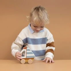 Little Dutch Houten Speelgoed, Auto's - Zeilboot -Speelwereld Aanbiedingen Winkel little dutch houten speelgoed autos zeilboot 3