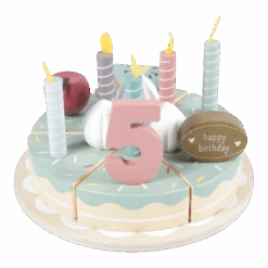 Little Dutch Houten Speelgoed - Houten Verjaardagstaart XL -Speelwereld Aanbiedingen Winkel little dutch houten speelgoed houten verjaardagsta 3