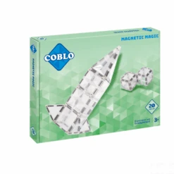 Magnetisch Bouwset, Bouwspeelgoed - Coblo Uitbreiding Transparant, 20st. (transparent), 3+