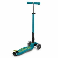 Microstep Maxi Step - Petrol Groen, Deluxe Inklapbaar, LED, 5-12