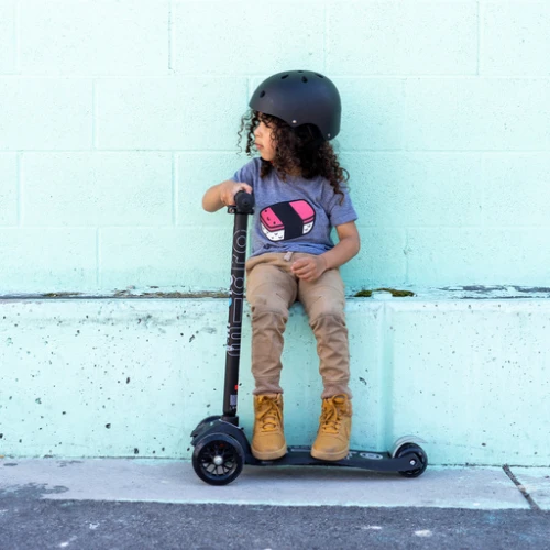 Microstep Micro Step - Maxi Deluxe Zwart/grijs 2 Microstep Micro Step - Maxi Deluxe Zwart/grijs - Afbeelding 2