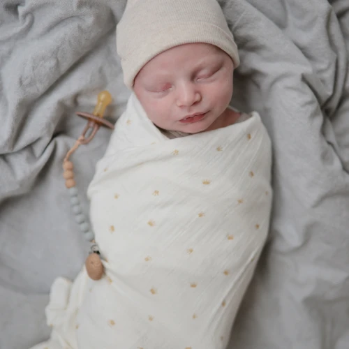 Mushie Accessoires - Speenketting Eva Stone 2 Mushie Accessoires - Speenketting Eva Stone - Afbeelding 2