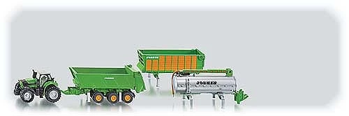 Siku Siku DF Tractor Met Joskin Aanhangers (1:87) 1 Siku Siku DF Tractor Met Joskin Aanhangers (1:87)