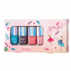 Souza! Kinder Make-up - Nagellak Set Ballerina, 4 St.