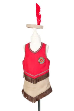 Souza! (UA) Souza! Verkleedkleding - Verkleedset Indianen Sihu Set, Jurk + Haarband, 5-7 Jr, 110-122 Cm