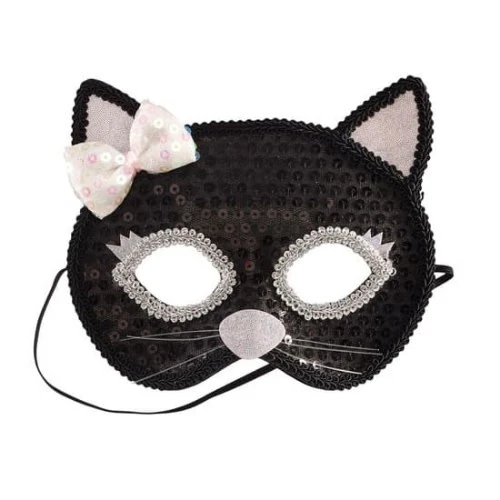 Souza! Verkleedkleding, Accessoires - Masker Kat, Zwart-zilver 1 Souza! Verkleedkleding, Accessoires - Masker Kat, Zwart-zilver