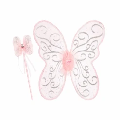 Souza! Verkleedkleding - Verkleed Set Sophia Vleugels En Toverstaf, Roze