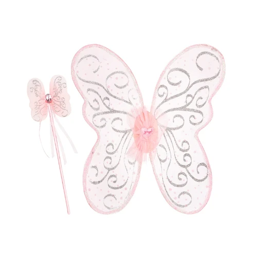 Souza! Verkleedkleding - Verkleed Set Sophia Vleugels En Toverstaf, Roze 1 Souza! Verkleedkleding - Verkleed Set Sophia Vleugels En Toverstaf, Roze