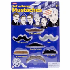 Verkleedkleding, Accessoires - Plaksnorren, Set Van 7