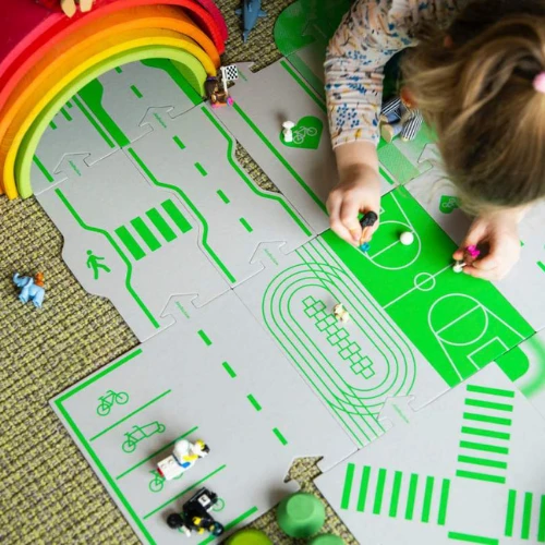 Way To Play Kartonnen Autobaan - Downtown 14-delig 2 Way To Play Kartonnen Autobaan - Downtown 14-delig - Afbeelding 2