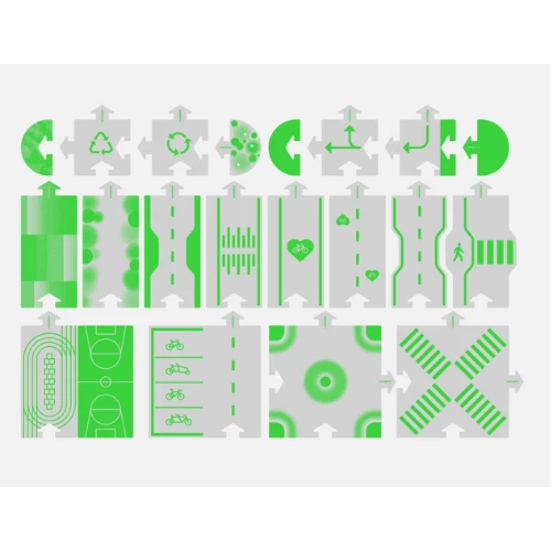 Way To Play Kartonnen Autobaan - Downtown 14-delig 3 Way To Play Kartonnen Autobaan - Downtown 14-delig - Afbeelding 3